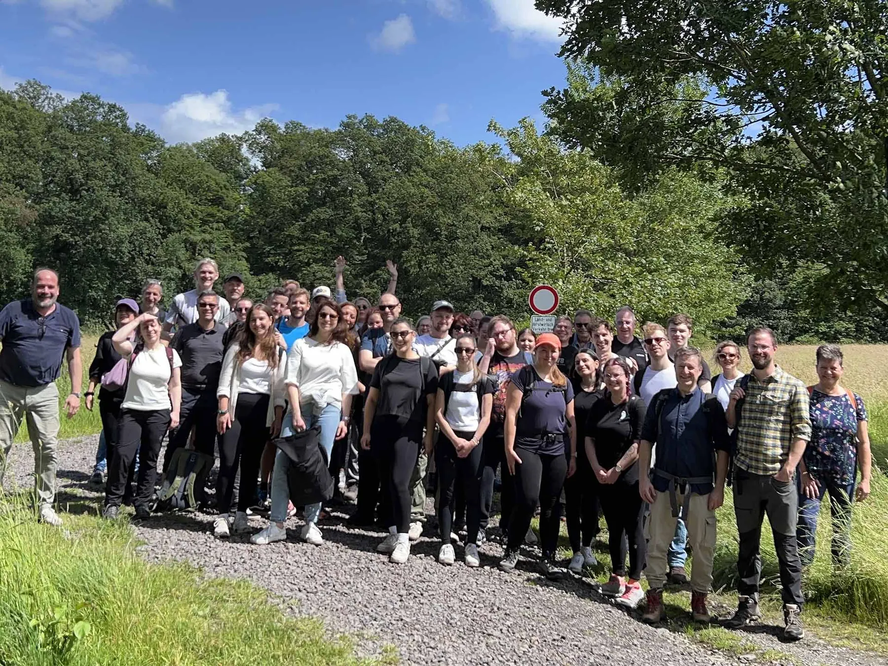 Das planus-Team beim Wandertag im Ahrtal